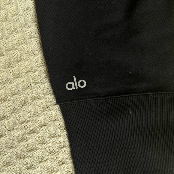 ALO YOGA black long ribbed leggings - Picture 5 of 6